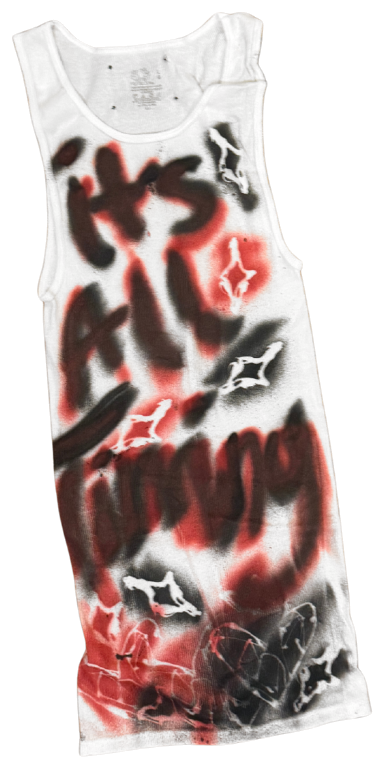 it's all timing · ROOD hand-painted, front
